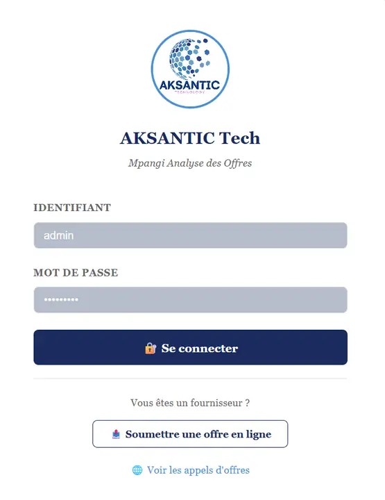Plateforme d’analyse et soumission